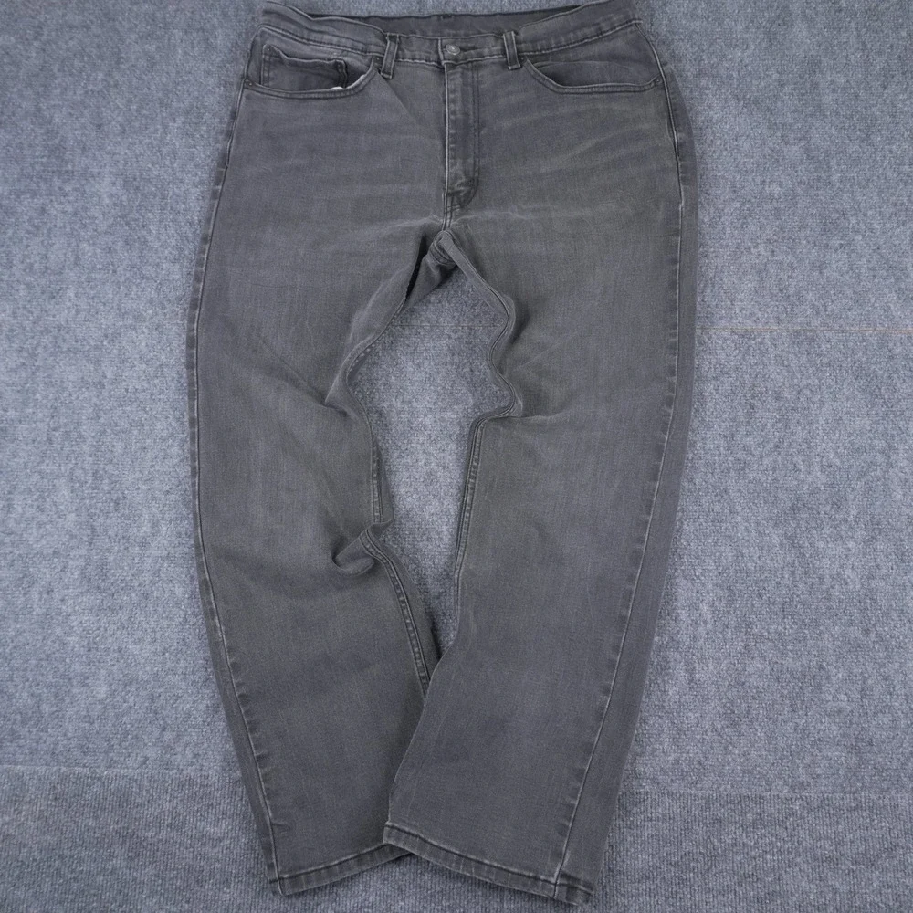 Levi's 559 Relaxed Straight Jeans Mens 34x30 Dark Gray Denim Pants 00559-0490